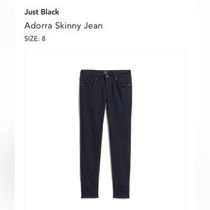 Just Black Skinny Jean Size 29/8